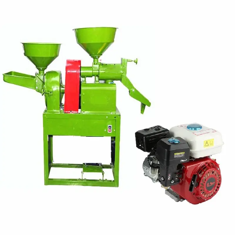 combine rice mill with engine