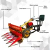 Diesel Paddy Reaper With Seat and 5HP Greaves Engine