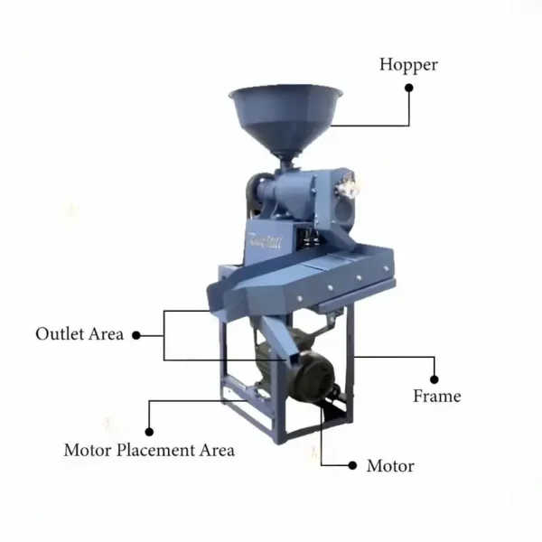 Vibration Type Rice Mill with 3 HP Motor